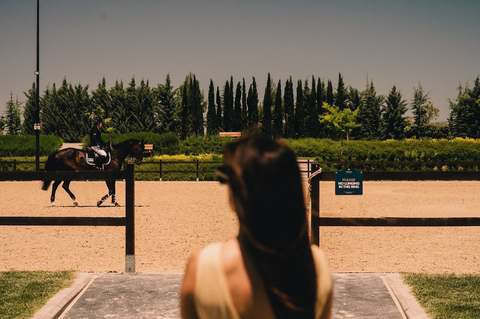Eleanna Tabouri watching the arena